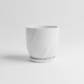 10 Inch White Designer Pot